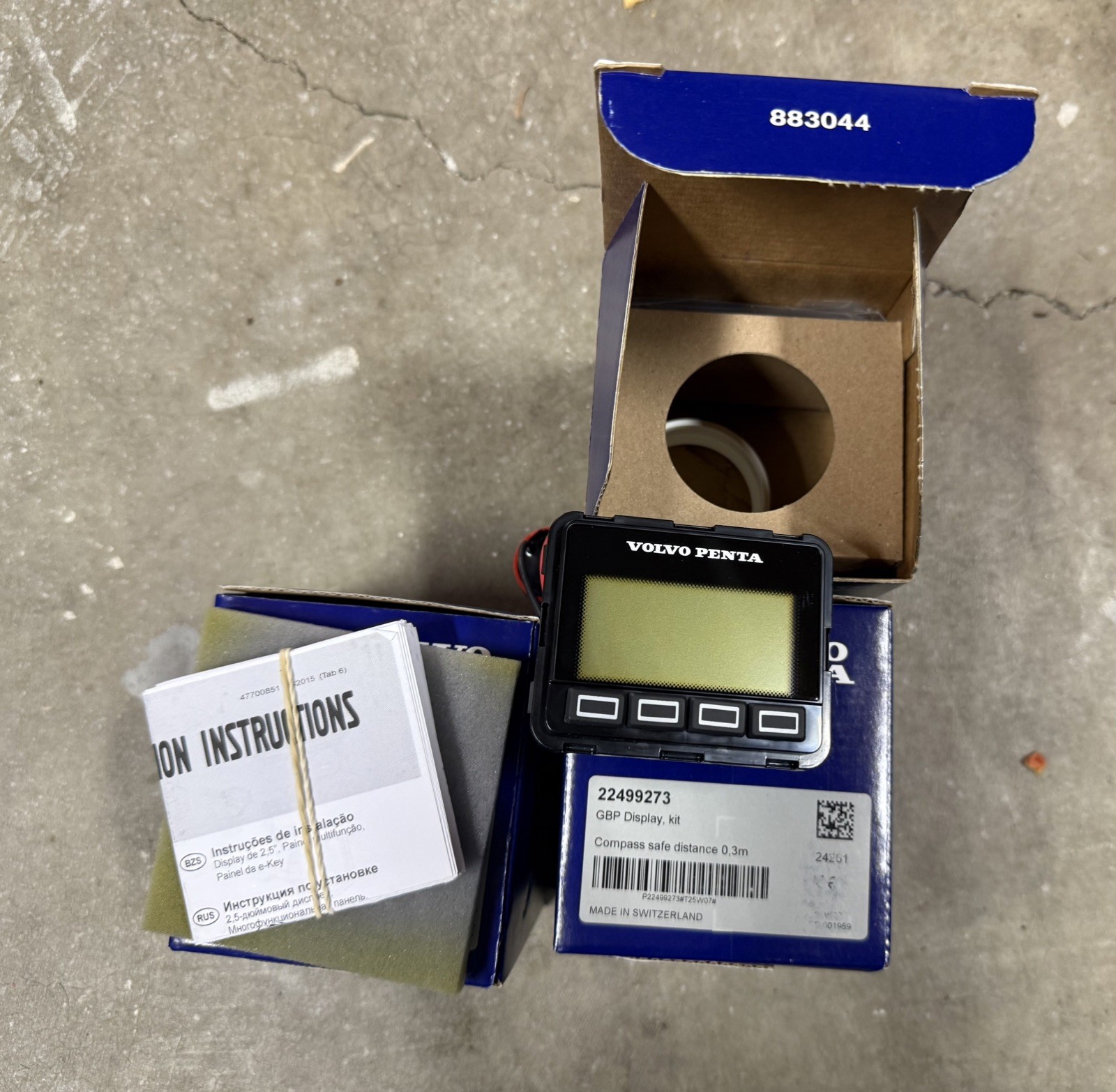 VOLVO PENTA GBP Display Button Panel Kit 22499273 VP 22480958