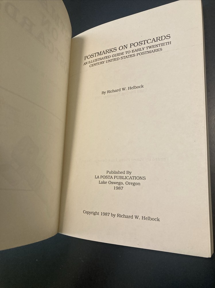 POSTMARKS ON POSTCARDS By Richard W. Helbock