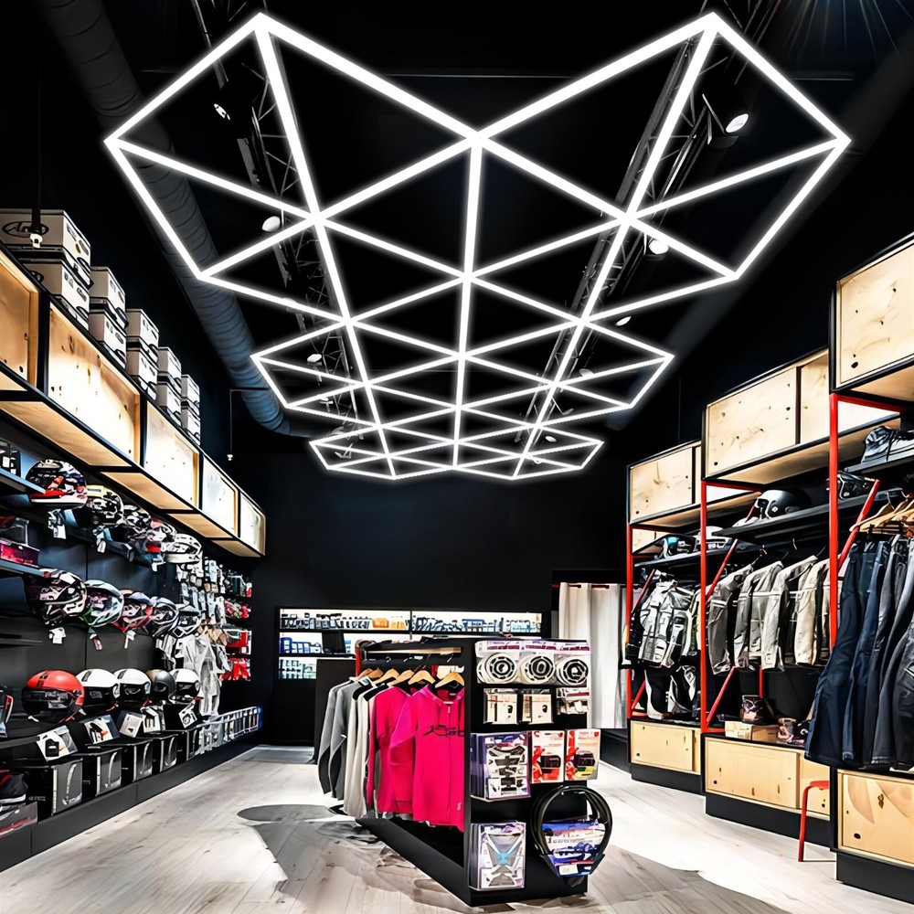 NEW DESIGN - LED Light System - Modular - Modern design LED - Triangle Grid