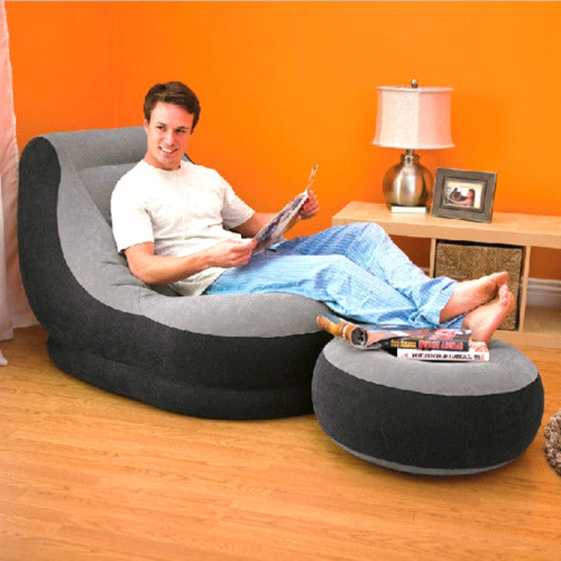 JILONG~DELUXE MODERN PORTBLE LOUNGER~OTTOMAN FOOT STOOL~GAME CAUCH SOFA SEAT SET