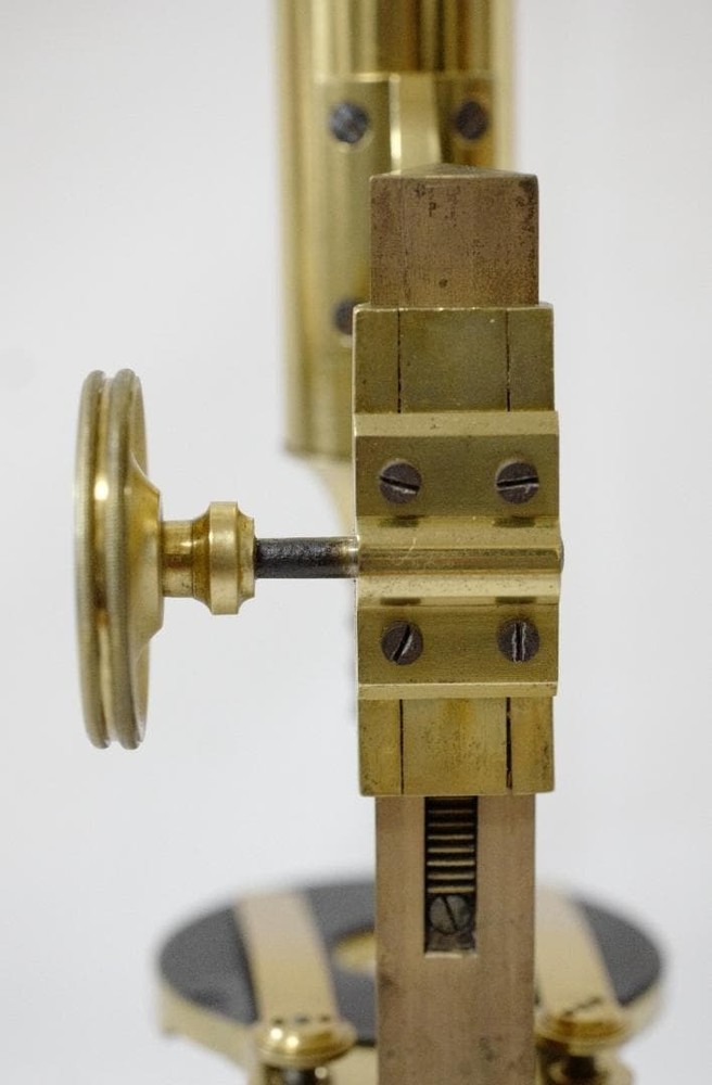 Antique Microscope No. 12: Simon Plössl's "Achromatic" Microscope Height 34 cm