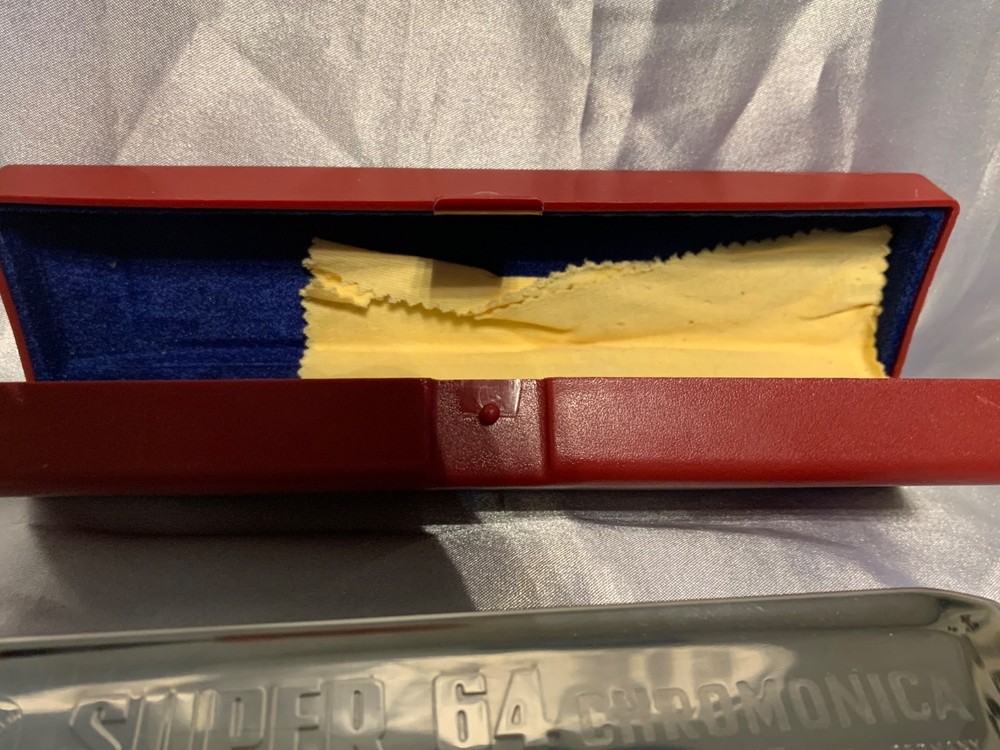 Hohner Super 64 Chromonica w/case Harmonica No. 7582 Made in Germany