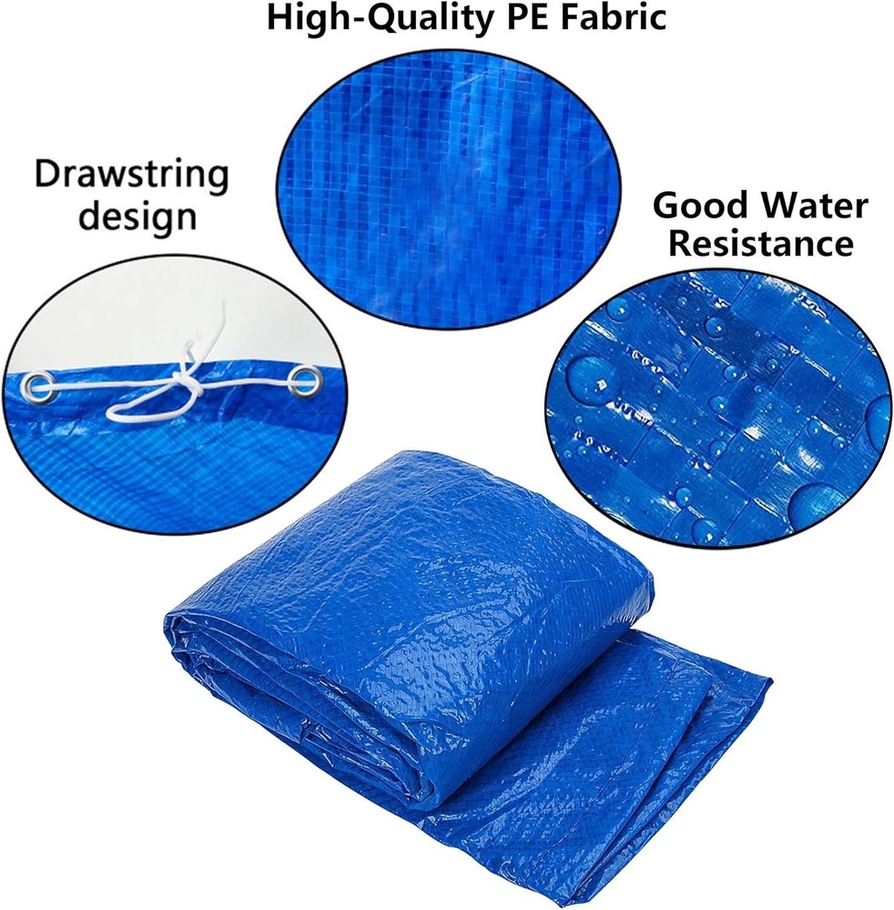 Compact 6 Ft Dust Pool Cover - Easy Install Solar Heat Retaining Protector