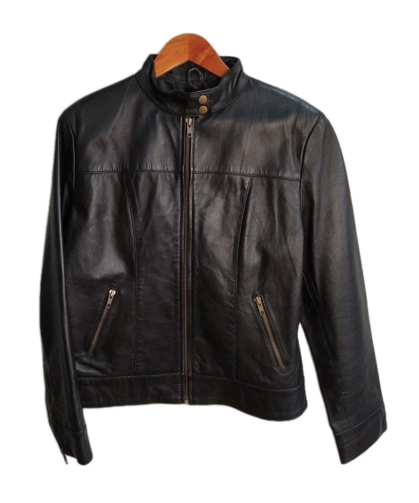 Domaze Black Leather Jacket