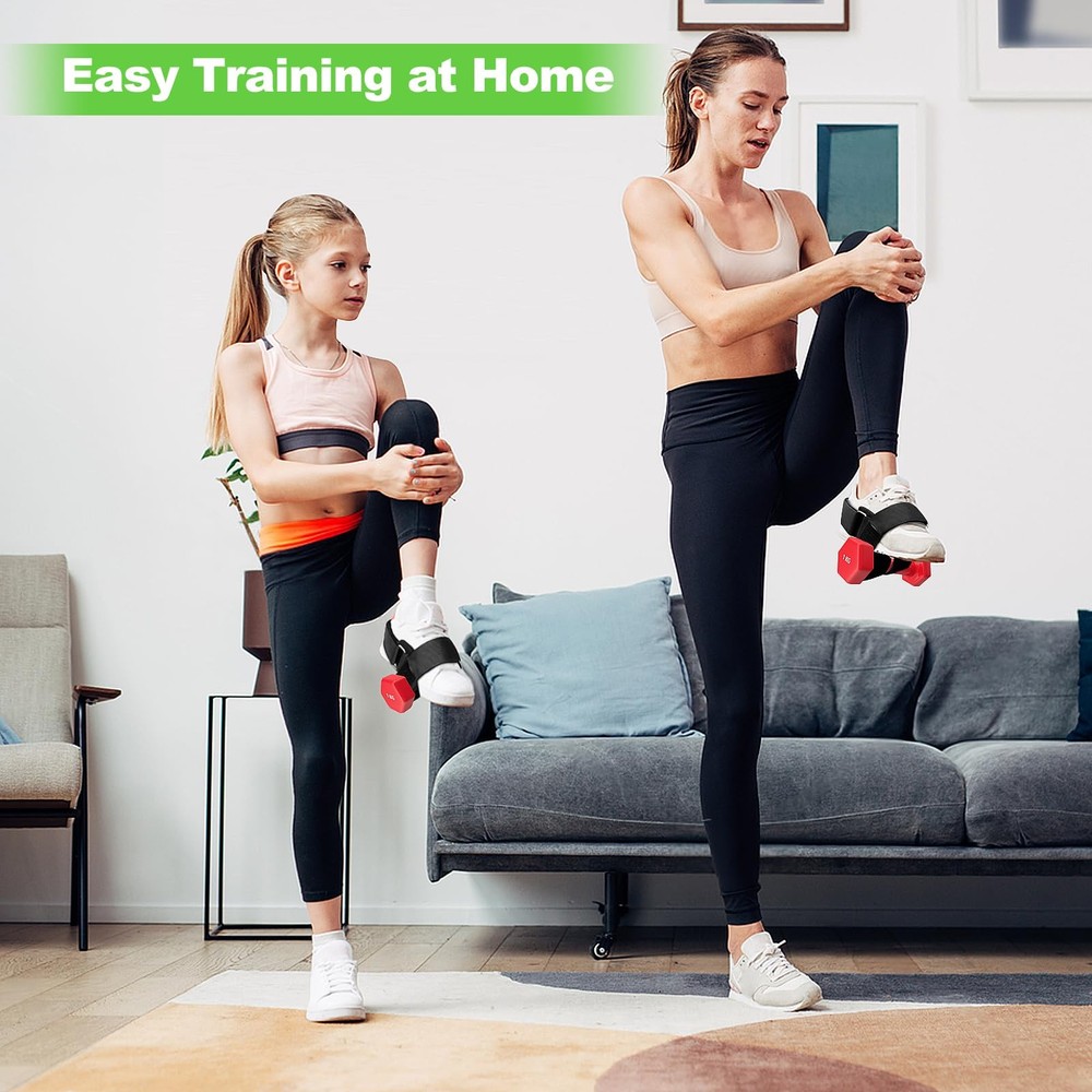 Dumbbell Foot Attachment- Adjustable Ankle Weights Strap for Leg Workouts, Ho...