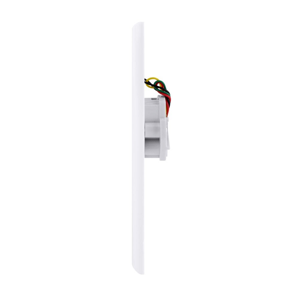 Construct Pro Single Gang Flush Mount Wall Plate (Phone Jack, White)