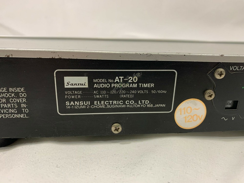 Sansui Audio Program Timer Model AT-20 T5