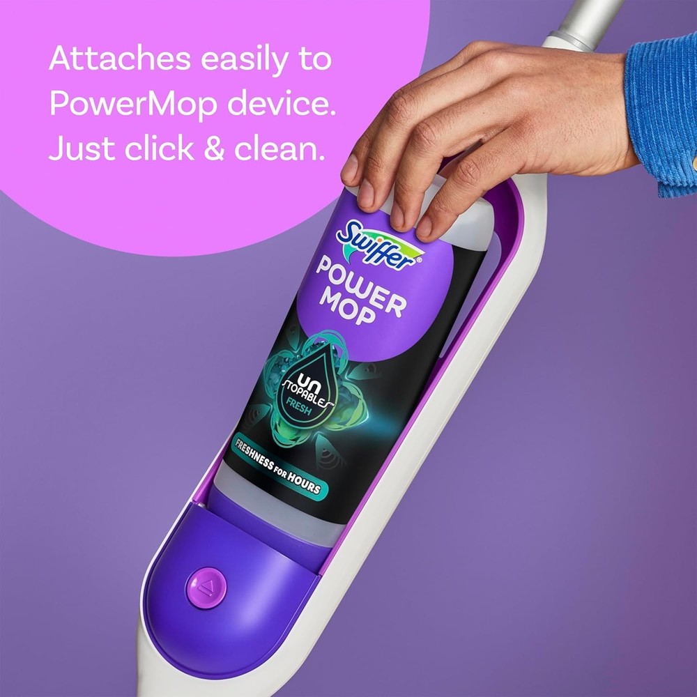 Swiffer Power Mop Refill Solution -All Purpose Multi-Surface Floor Cleaner