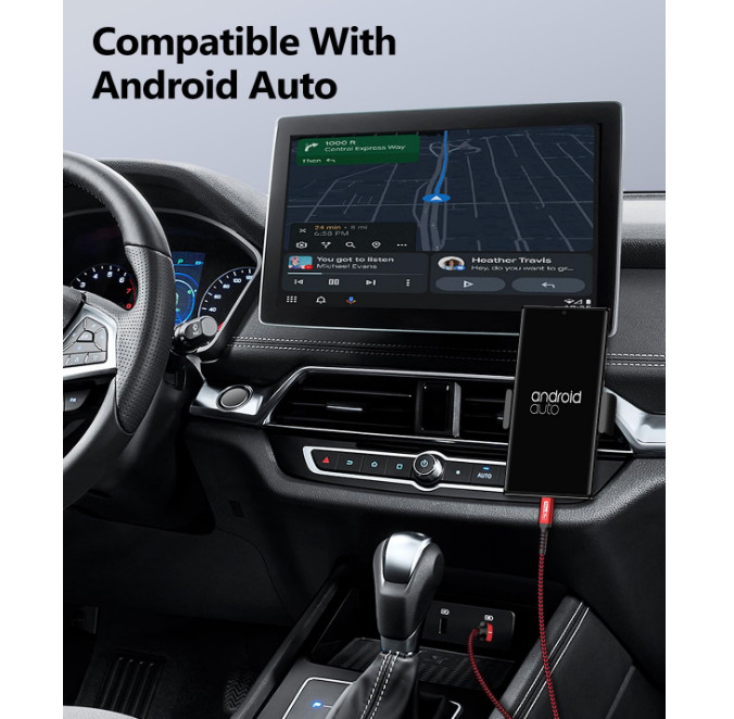 SUNGUY 10Gbps Android Auto USB Cable 1FT, 3A USB C 3.1 Gen2 Cable Data Transfer