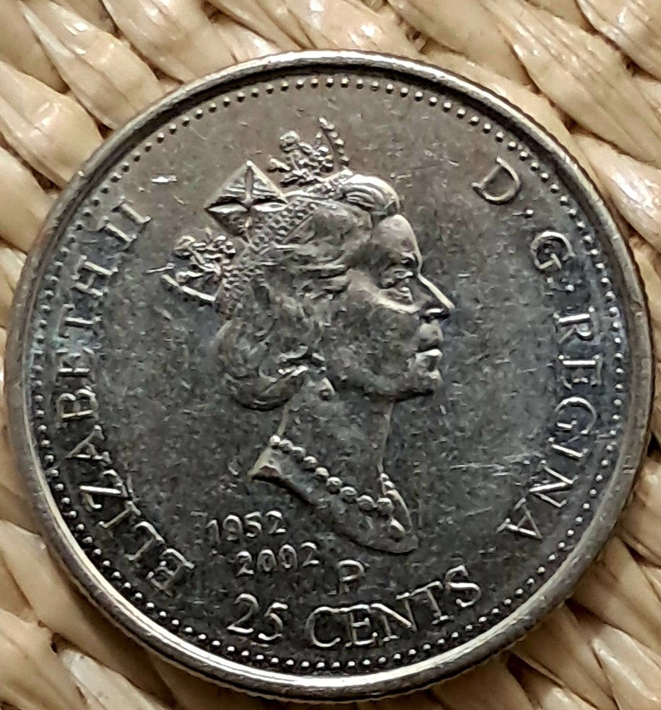 1952-2002 Canadian Quarter Golden Jubilee With Multiple Errors