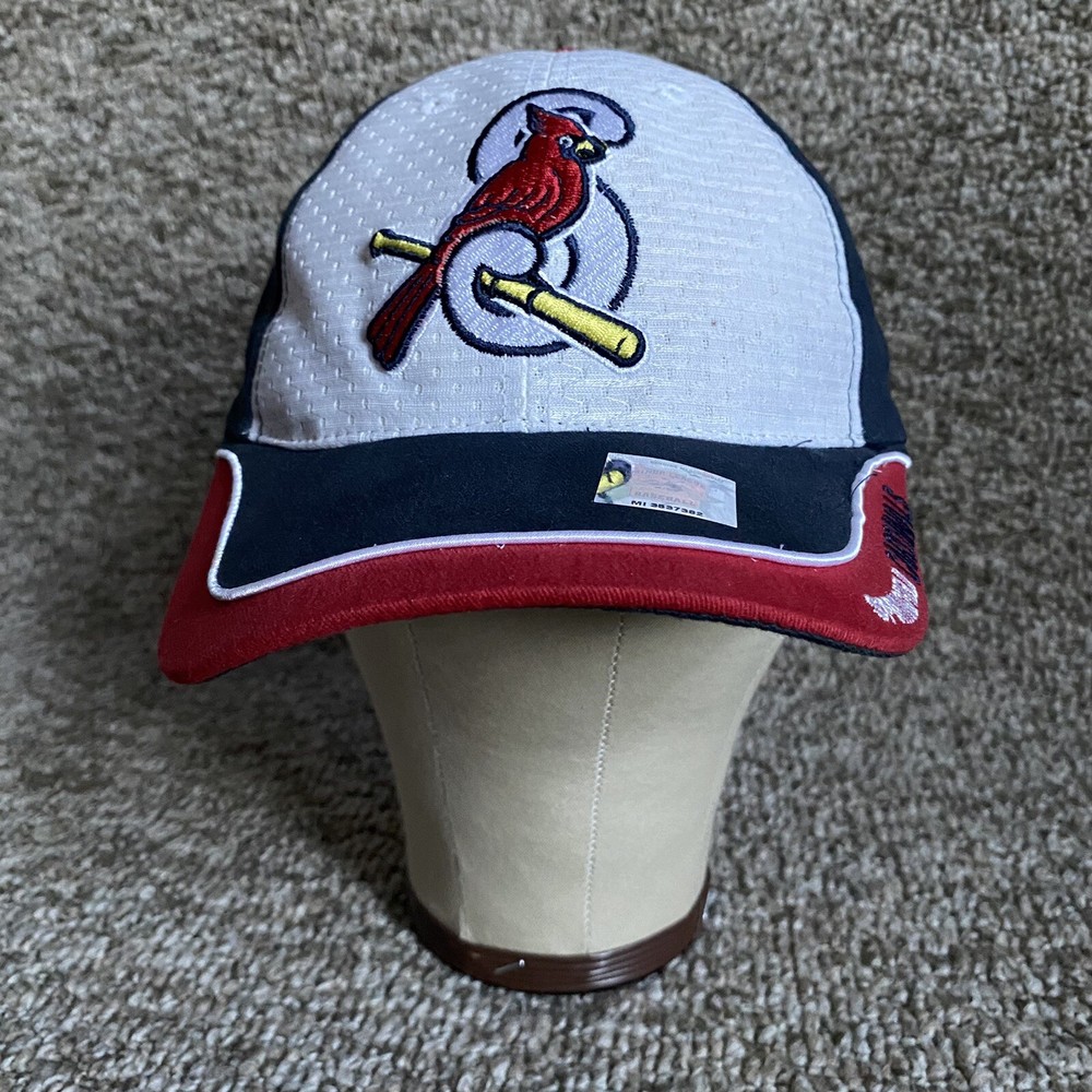 Springfield Cardinals Hat Adult OSFM White Adjustable Strap MiLB Baseball Cap
