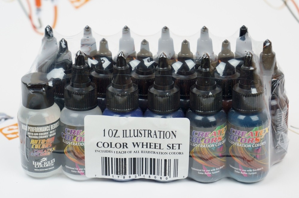 Createx Illustration Colors Wheel Set 1oz.