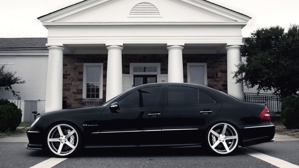 MERCEDES E55 LOWERING LINKS E500 E63 W211 - (PREMIUM FULLY ADJUSTABLE) MODULE