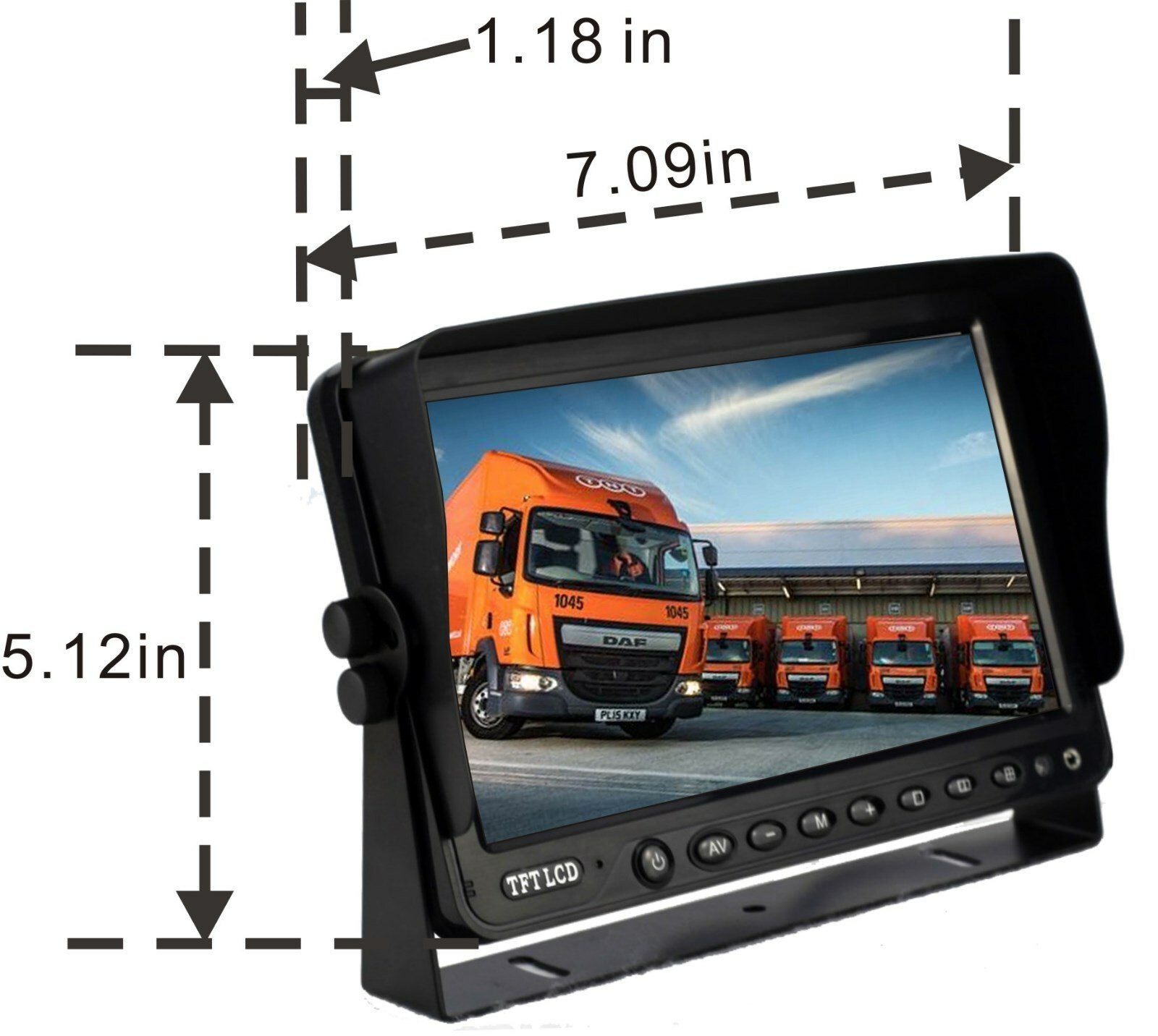 SUPER CLEAR AHD 1080P 7"REAR VIEW REVERSING BACKUP CAMERA SYSTEM CCTV SKID STEER