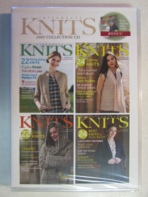 INTERWEAVE KNITS 2009 COLLECTION CD ROM FOUR PATTERNS: SPRING SUMMER WINTER FALL