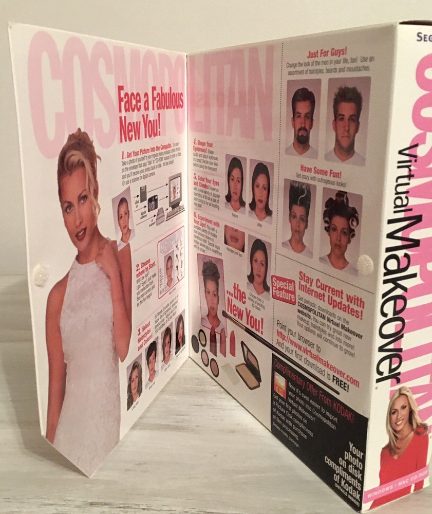 1997 Cosmopolitan Virtual Makeover & 1998 Style Pack 1 CD Set by SegaSoft