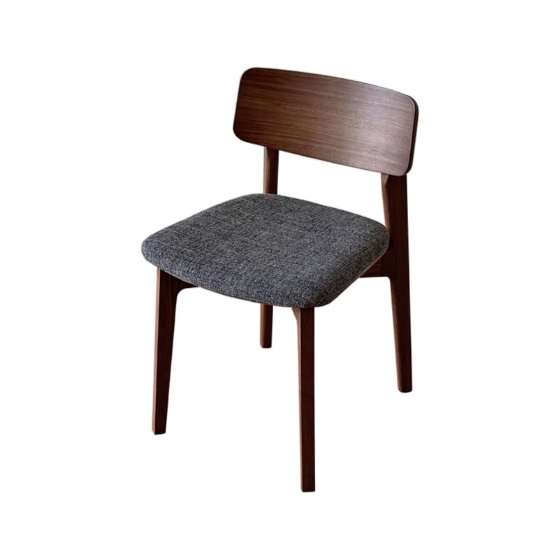 BLANC Chair (Walnut) with Fabric Seat