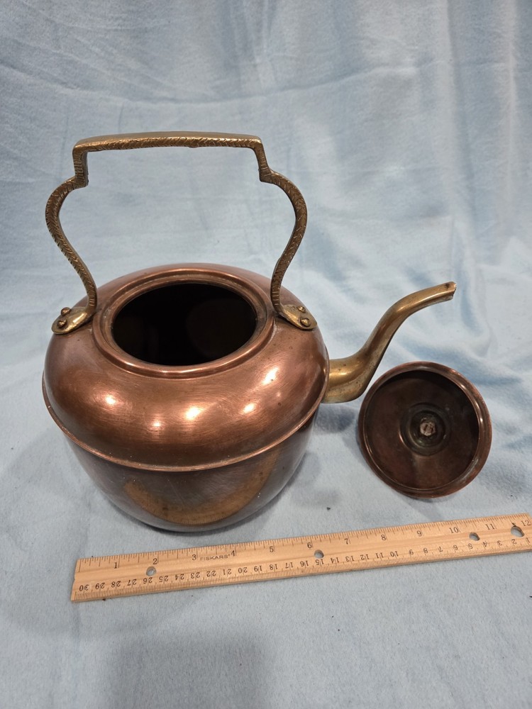 Hand Crafted Copper & Brass Kettle