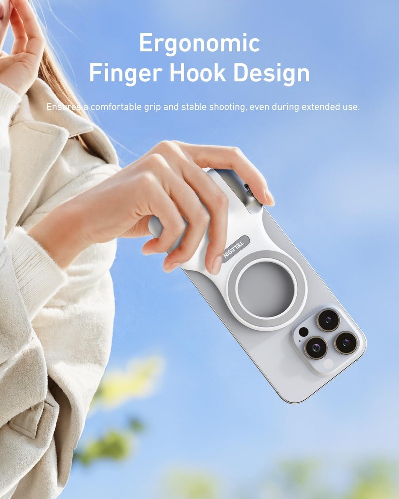 TELESIN Magnetic Phone Camera Grip for iPhone/Android Fun Shot