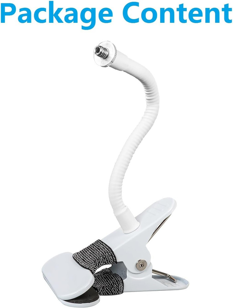 Adjustable Gooseneck Clamp Mount for Eufy Cameras, Mounting Bracket Compatible w