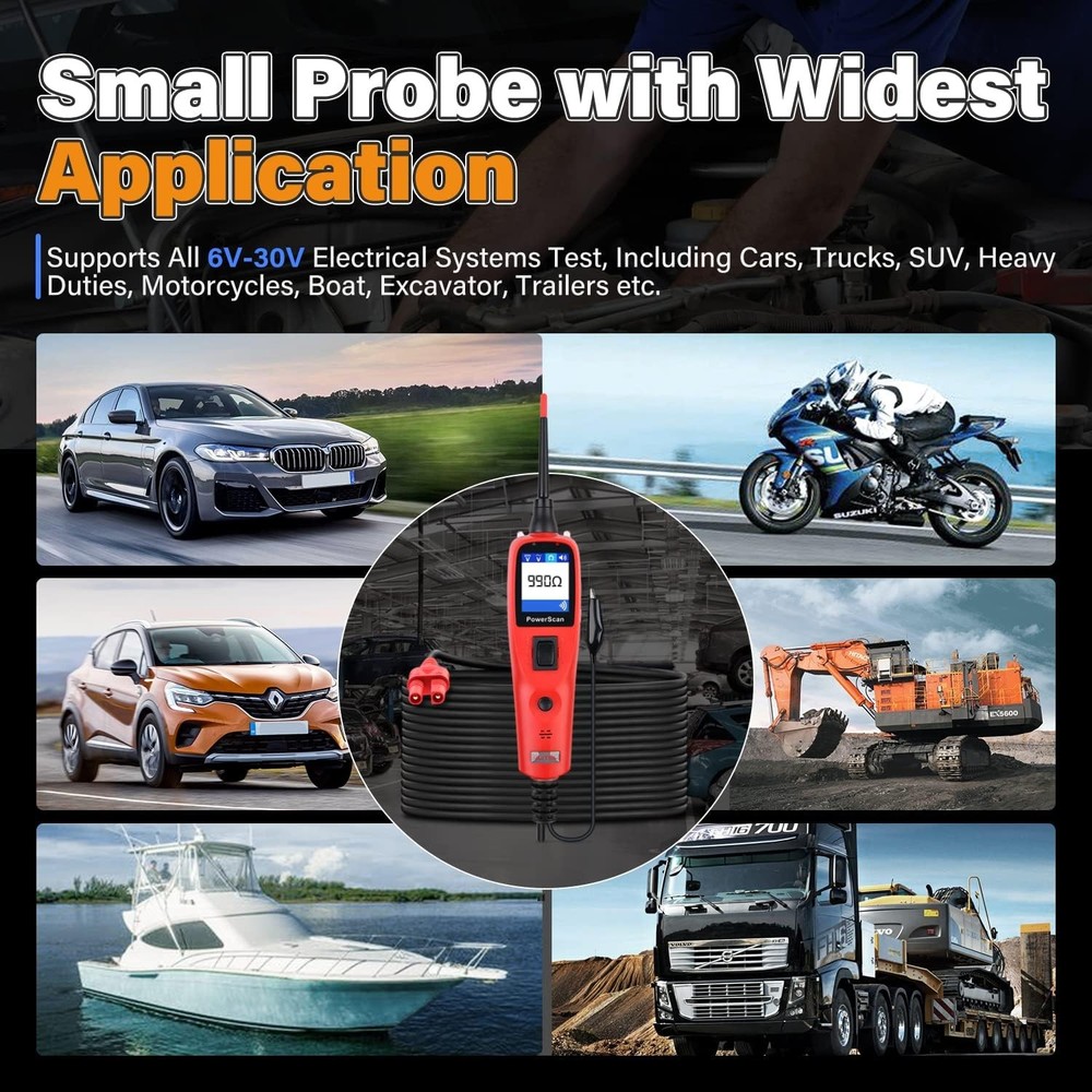 Autel PowerScan PS100 Electrical System Diagnostic Power injection, Measurement