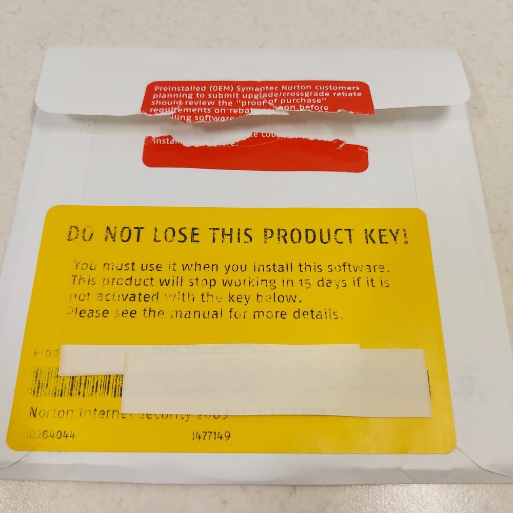 Norton Internet Security 2005 With Product Key Windows Disc Only