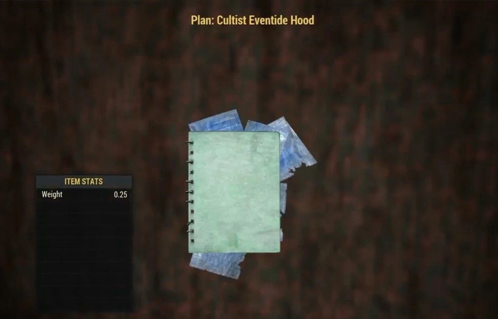 (Xbox) Cultist Eventide Hood Plan