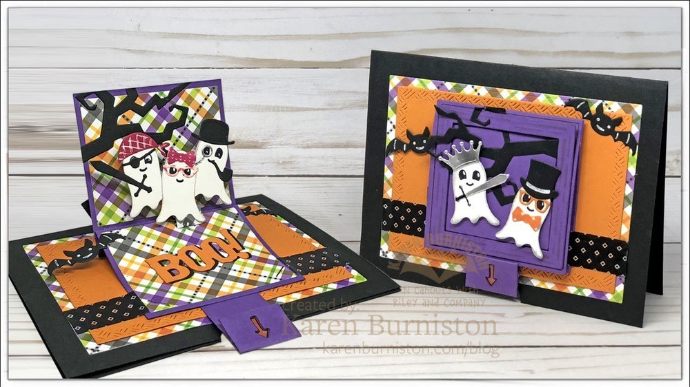 Karen Burniston Die Set 1070 - Frame Pull Pop-up
