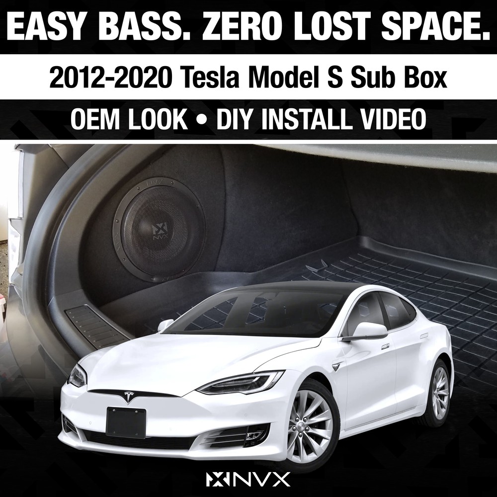 Open Box, Great - NVX BE-TSLAS-VCW104 Subwoofer for 2012-2024 Tesla Model S