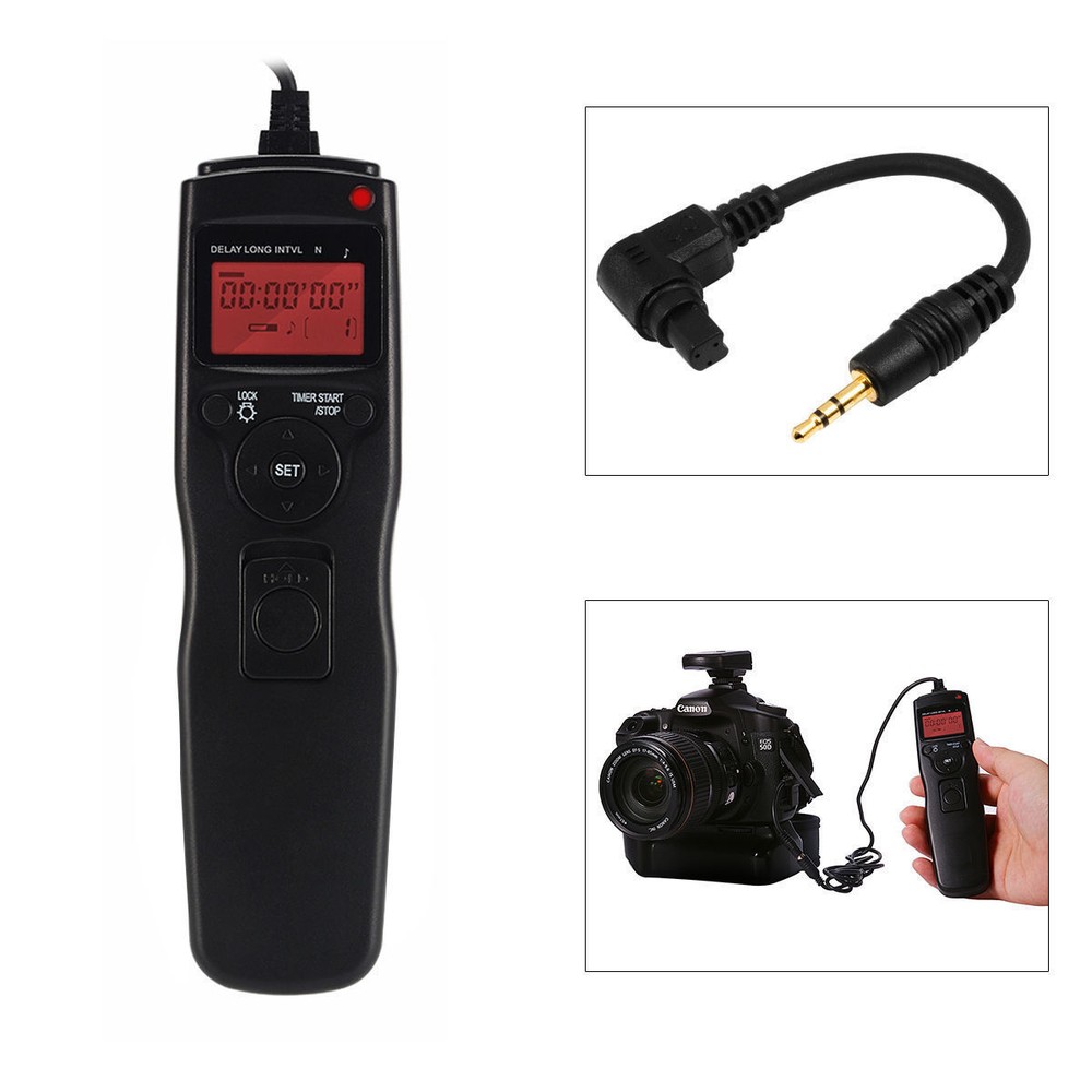 Timer Remote Control Intervalometer for Canon 5D 6D 7D 10D 20D 30D 40D 50D D60
