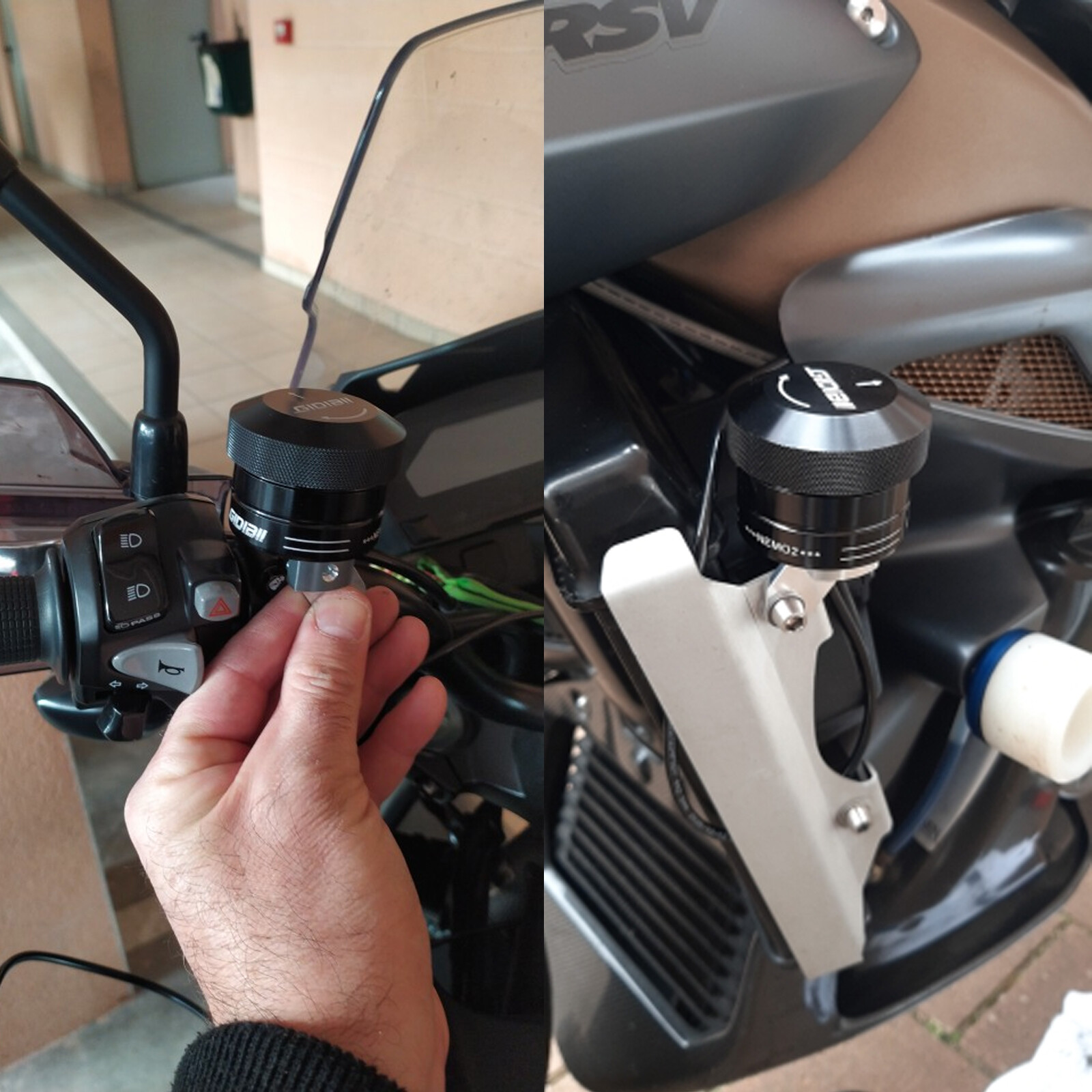 Universal Motorcycle Automatic Lubricating Oiling System Chain Oiler Kit Black