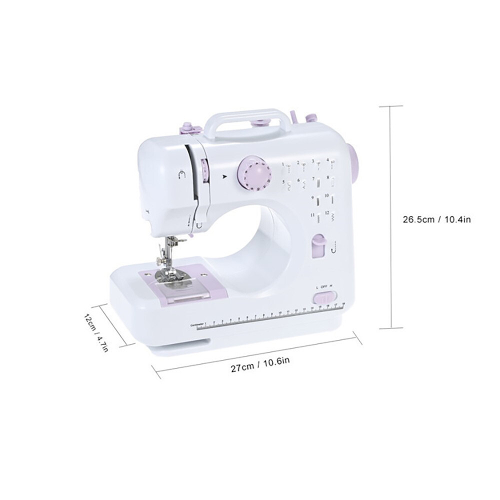 Electric Sewing Machine Portable Crafting Mending Machine 12 Built-In Stitches