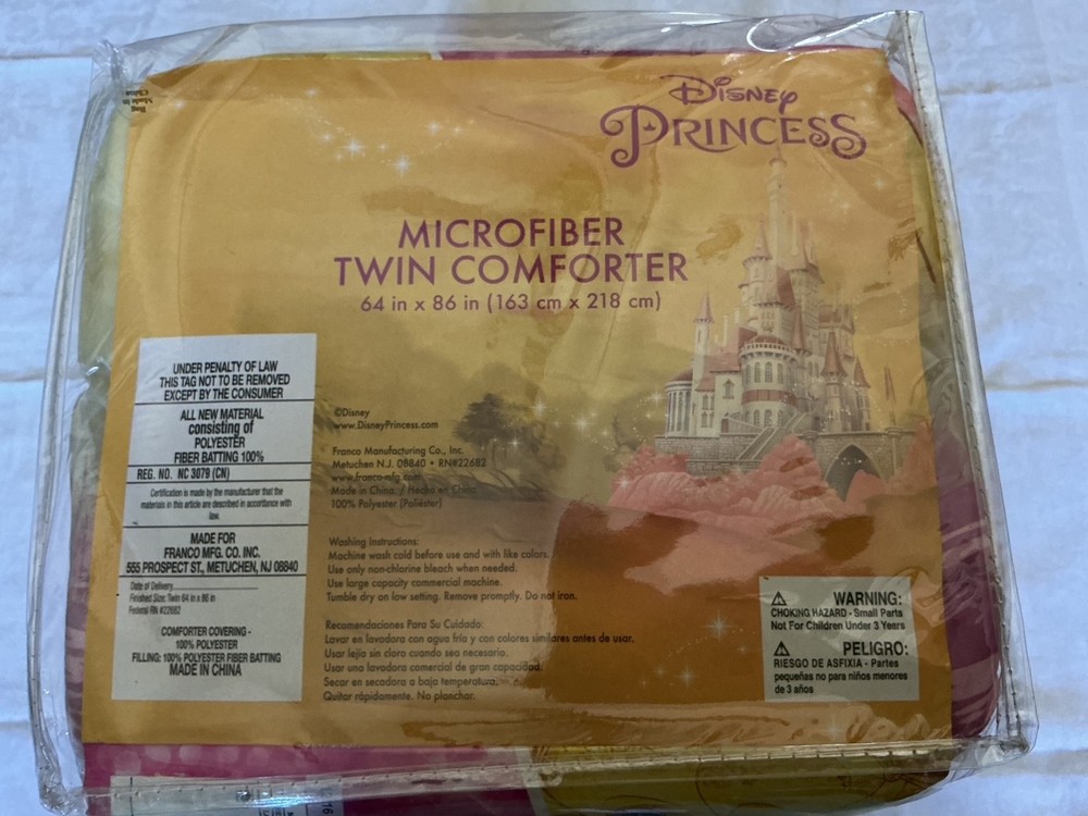 Disney BELLE COMFORTER - Twin size