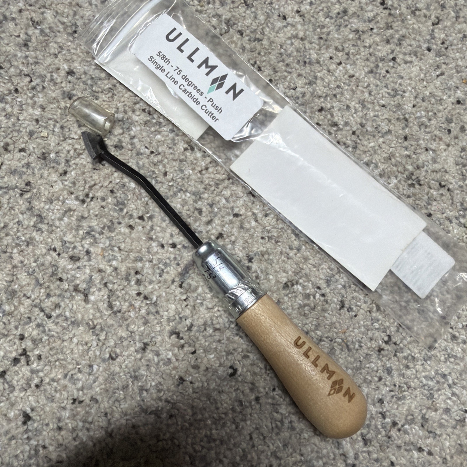 Ullman Precision Products 5/8” 75 Degree Push Carbide Checkering Tool
