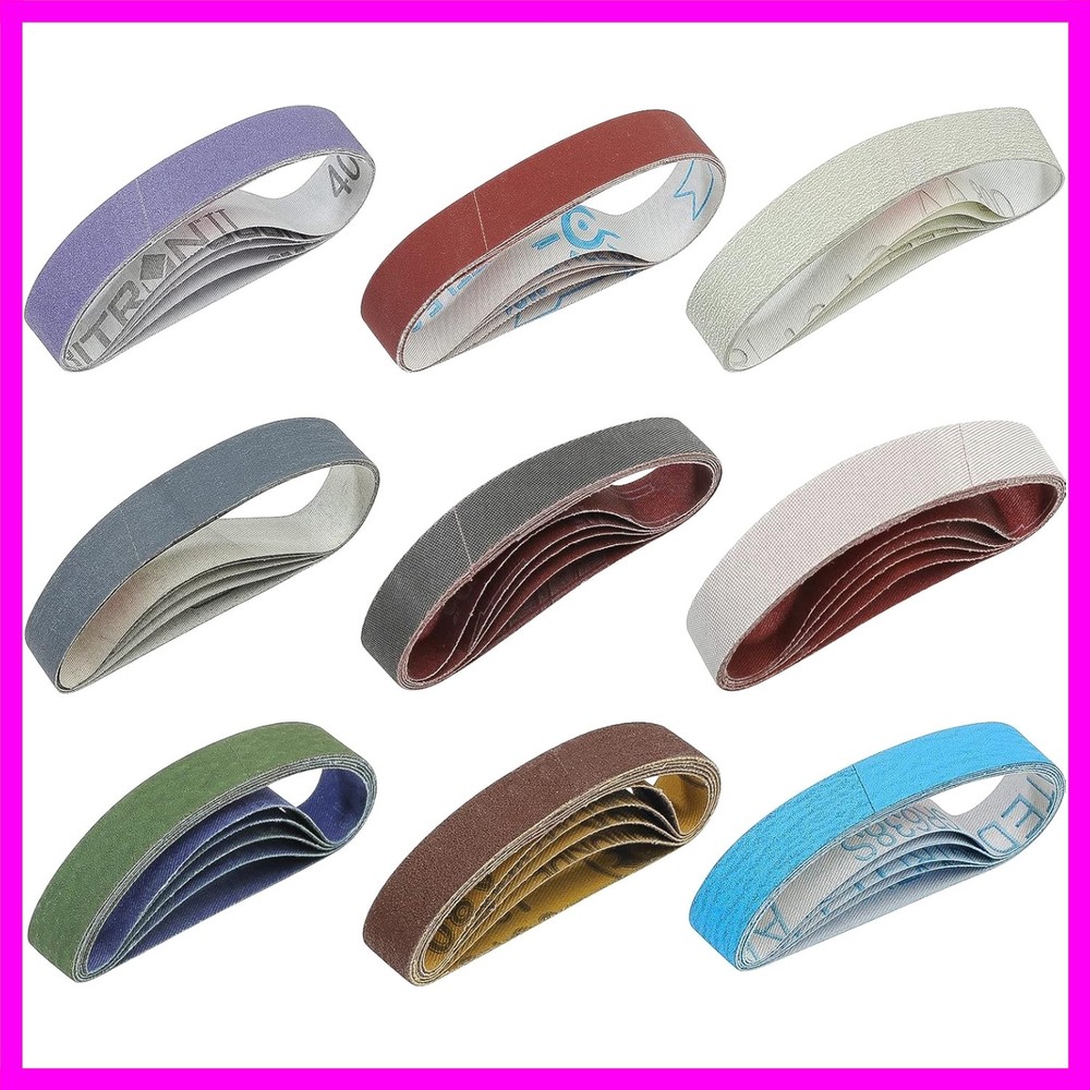 45 Pcs 3/4" x 12" Replacement Knife Sharpener Sanding Belt Kit for Work Sharp...