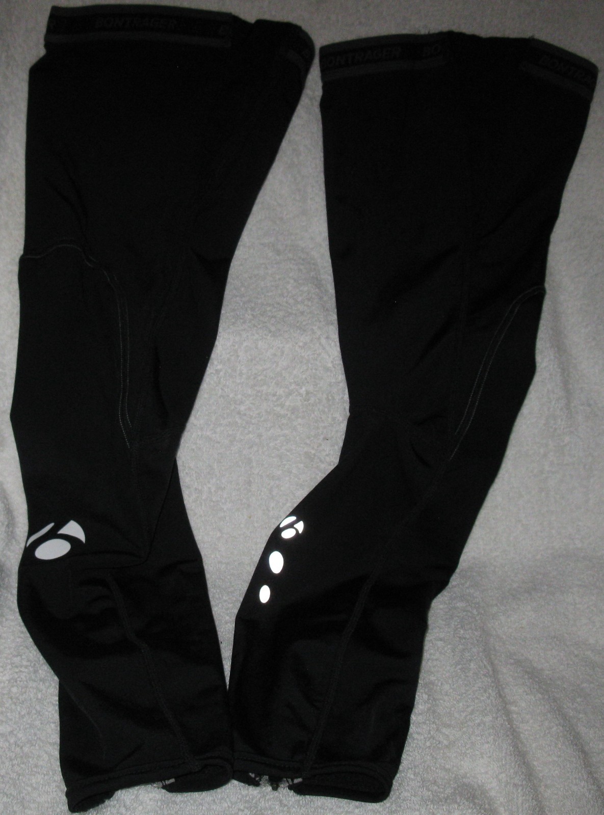 Bontrager nylon/elastane blend thermal leg warmers size medium (model# 11730)
