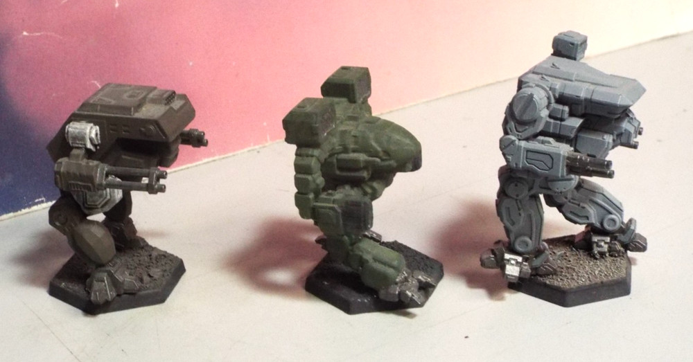 BATTLETECH UNION-CLASS DROPSHIP w/ GUARD MECHS (3D-PRINTED, PAINTED)