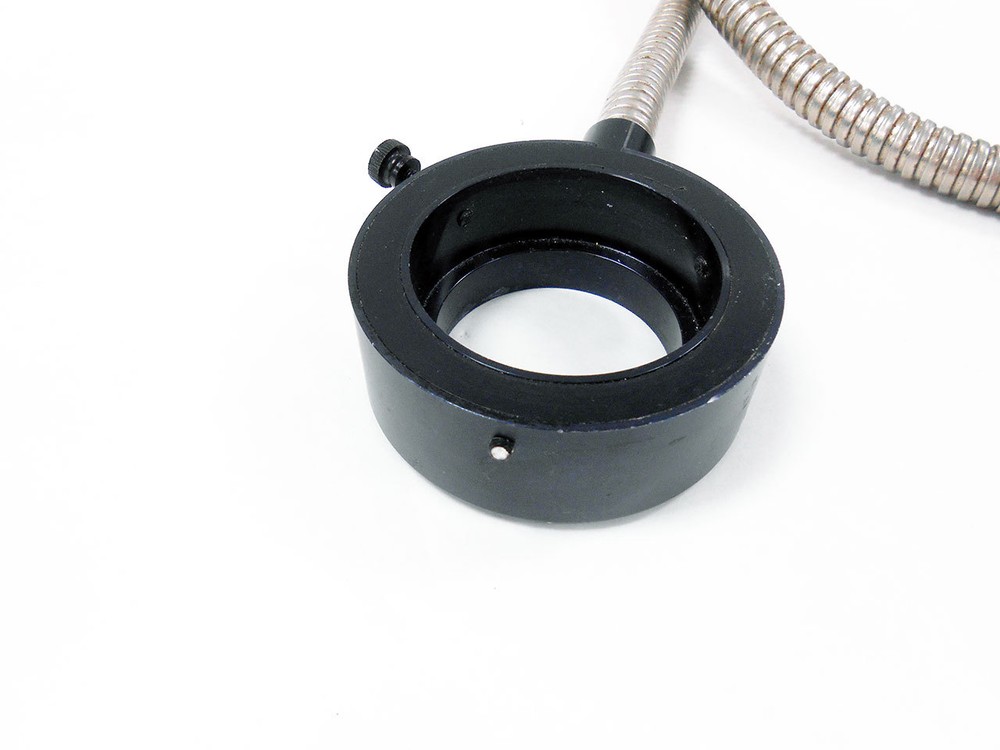 MICROSCOPE RING LIGHT GUIDE 3 INCH DIAMETER 33.5 INCH FLEXIBLE FIBER OPTIC CABLE