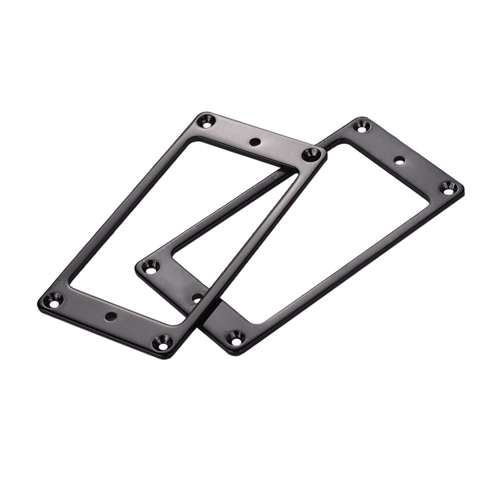 2Pcs Guitar Humbucker Pickup Mounting Ring Frame Bridge Neck Flat Bottom