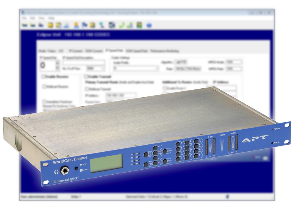 Worldcast Eclipse APT-X Broadcast AES Digital Audio STL Stereo Codec AoIP ISDN