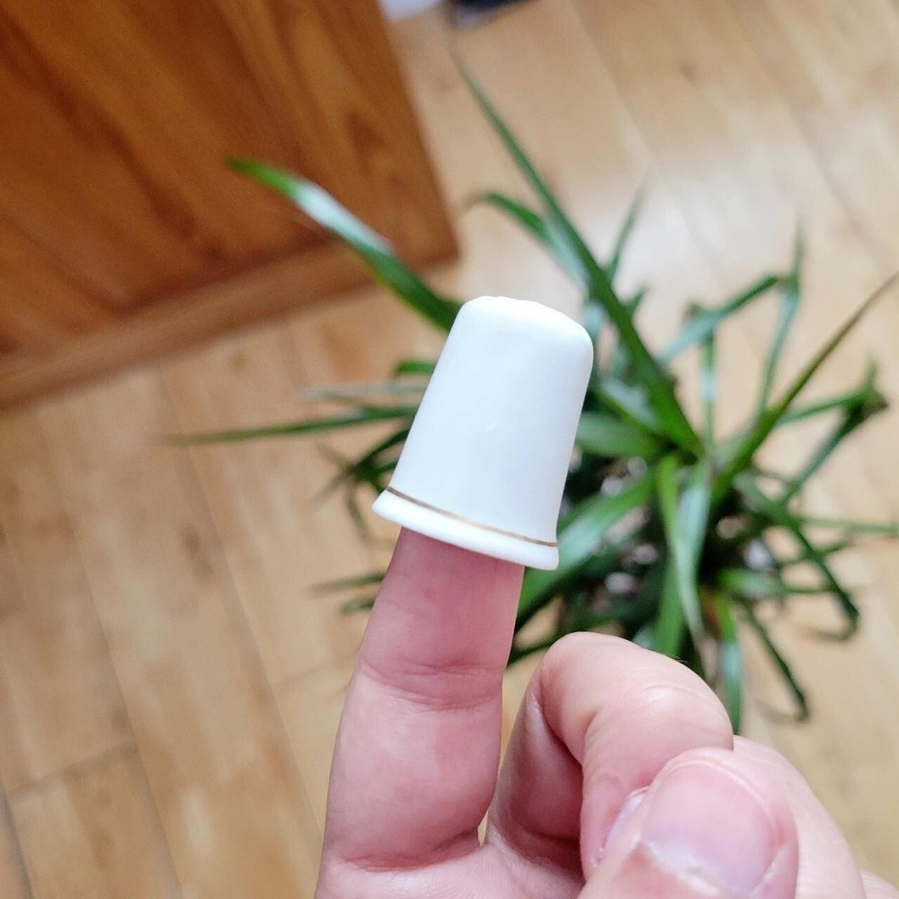 Vintage Rabbit with Carrot Thimble