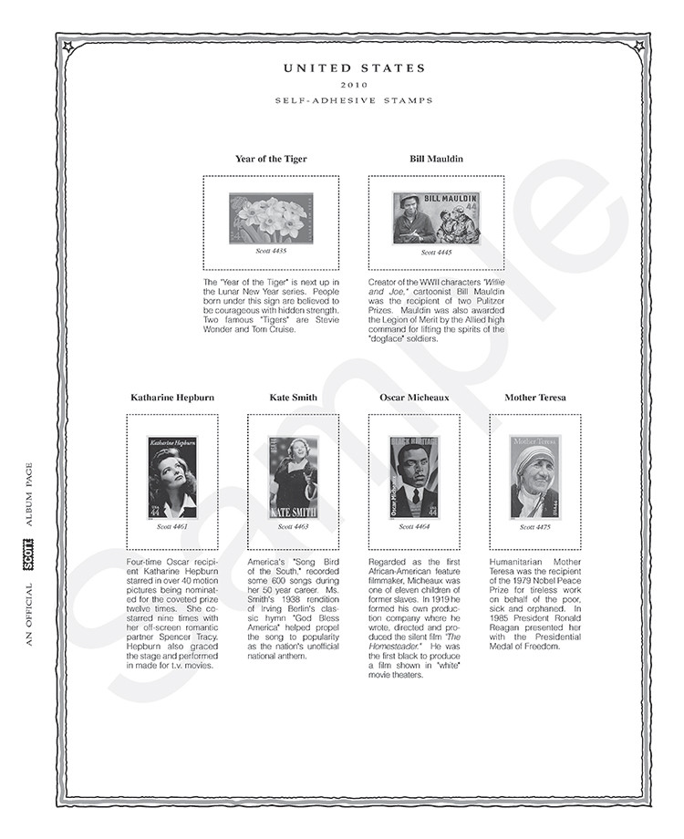 Scott Minuteman 21st Century Stamp Pages 2010 - 2015 United States 180PMM21B