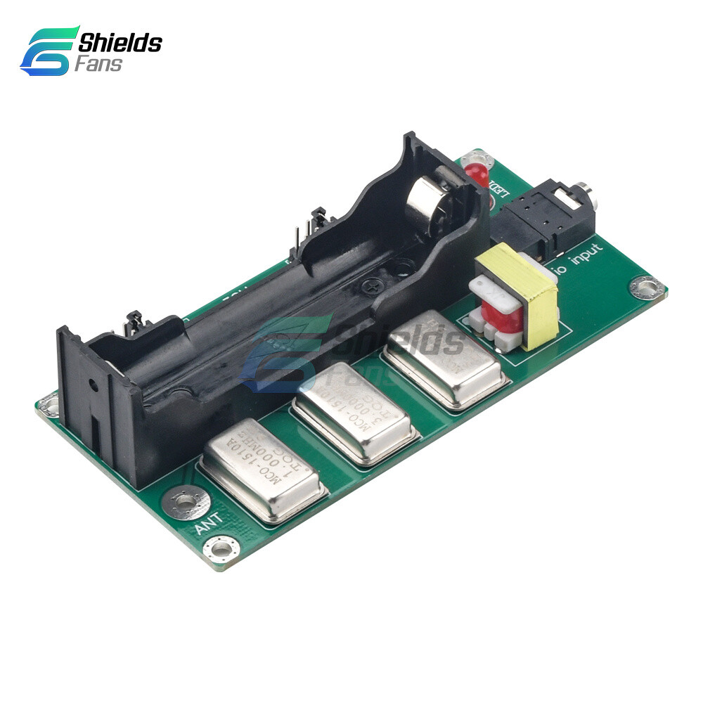 AM Transmitter 3-Channel 1MHz 3MHz 5MHz Finished Board & Antenna & Audio Cable