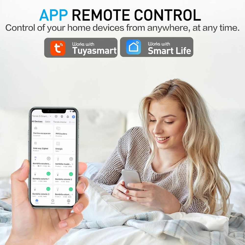2 Pack WiFi Smart Plugs, App Controlled Outlet with Timer & Schedule