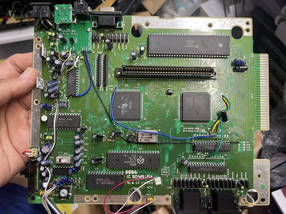Sega Genesis Model 1 Region Mod Installation Service US/JP Switch