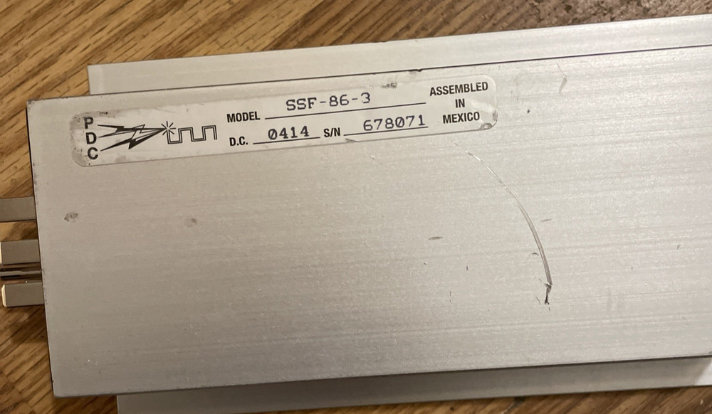 PDC MODEL 204 SSF-86-3 Solid State Relay Loadswitch Controller (1)