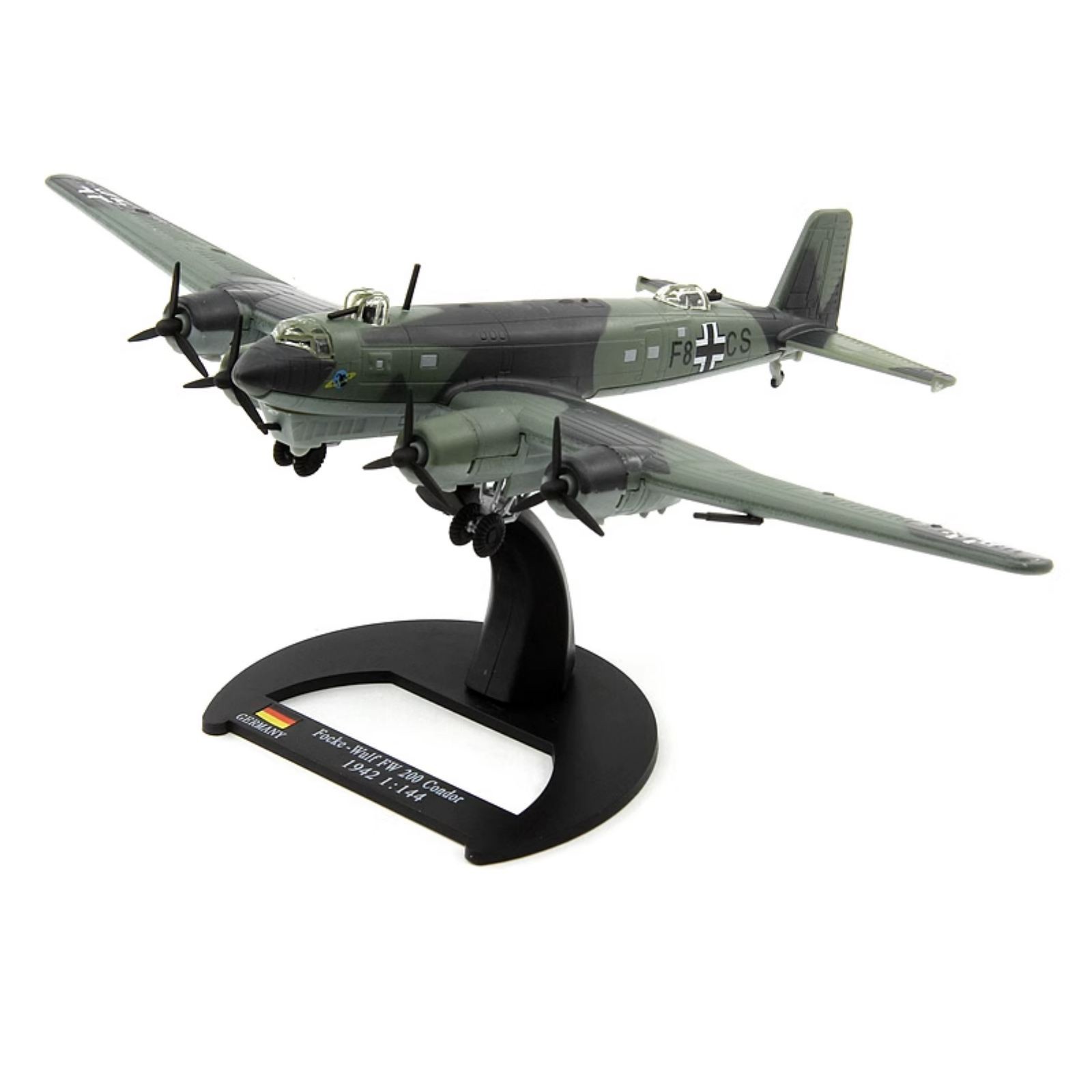 1:144 German Focke-Wulf Fw 200 Condor Aircraft Model Diecast Military Collection