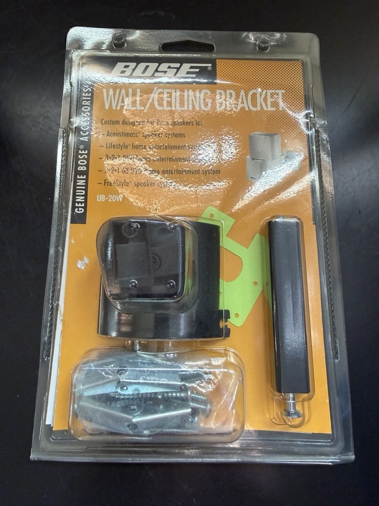BOSE Black UB-20W Wall Ceiling / Bracket New Includes Mounting Hardware