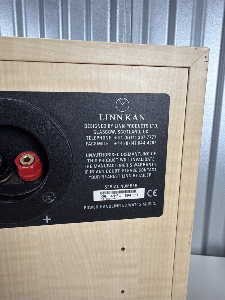 Linn Kan MK V 5 Speaker Pair Consecutive Serial Numbers - Working!