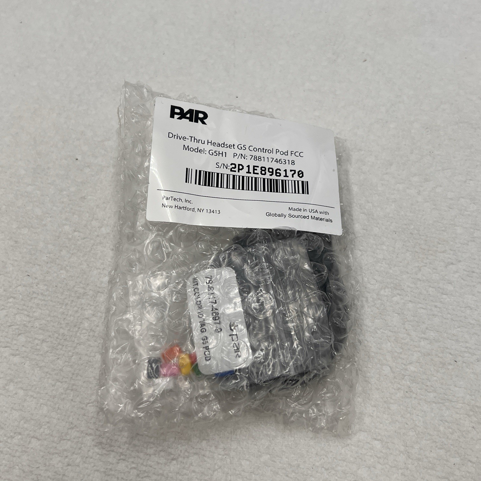 NEW 3M/PAR G5 G5H1 Drive-Thru Communications Control Pod Head Set Part